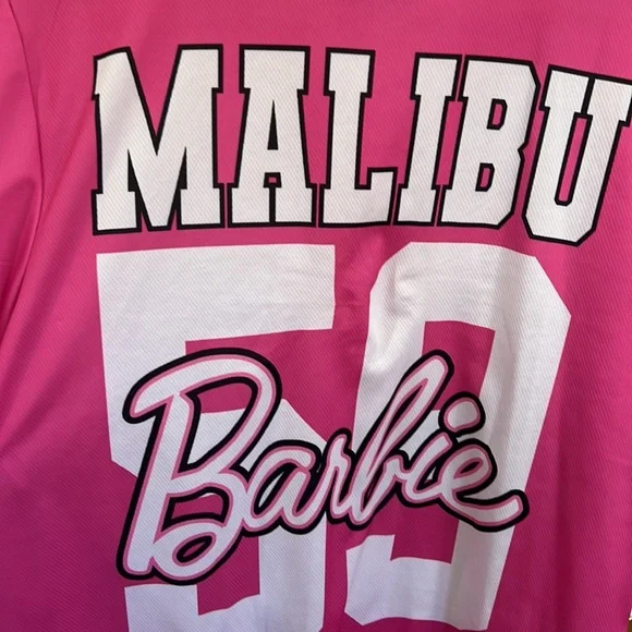 Malibu Barbie baseball shirt, size large - Picture 8 of 9
